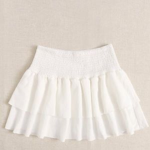 waist layered hem skirt